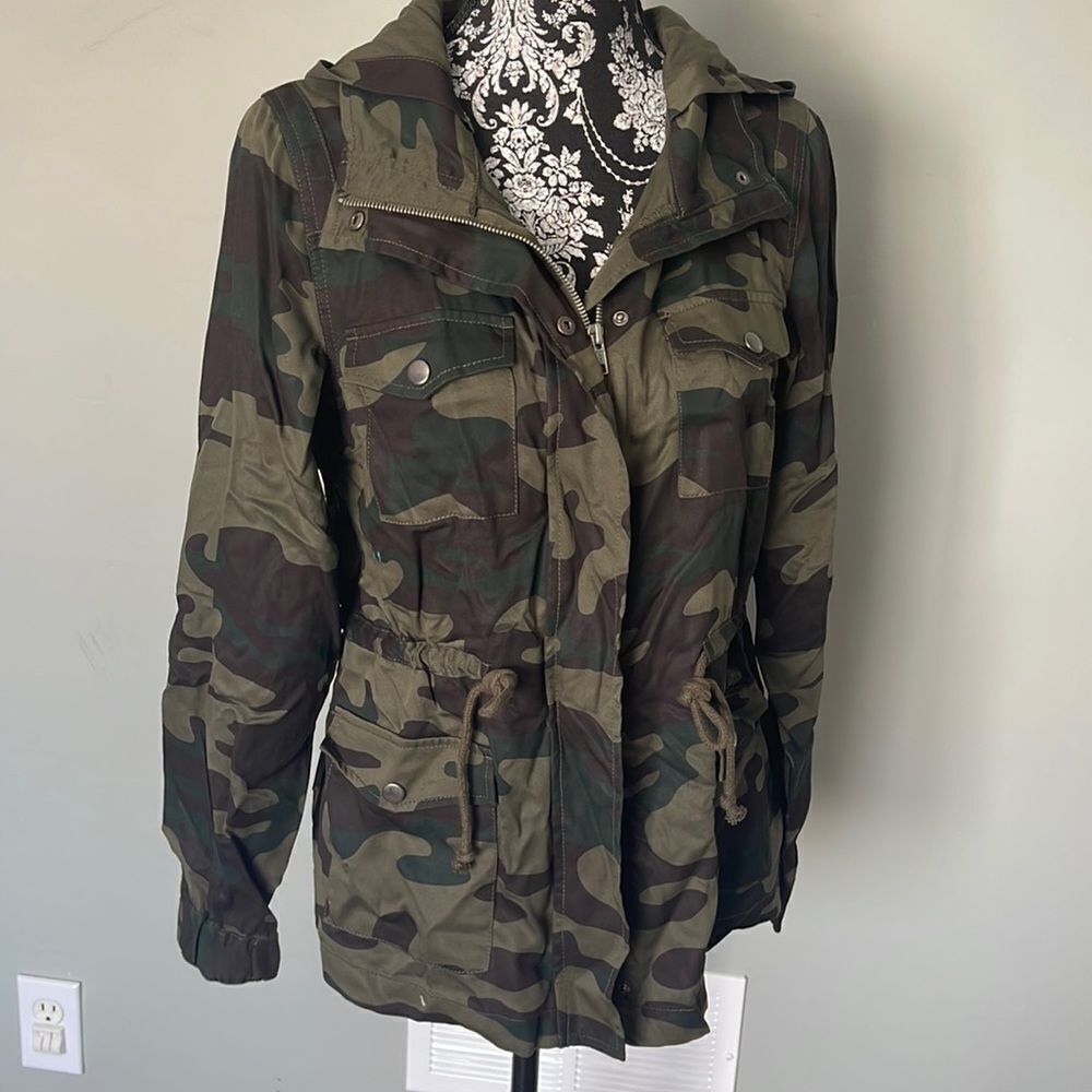 Design Lab Grunge Camp Jacket NEW